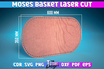 Moses Basket Laser Cut | Baby Design Laser Cut Design | CNC Files SVG The T Store Design 