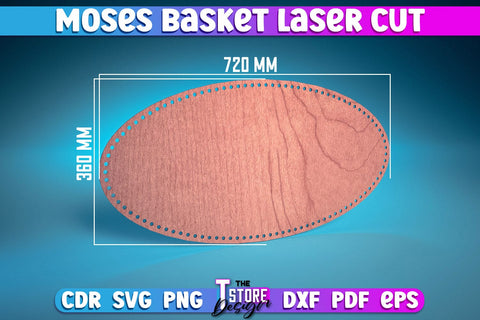 Moses Basket Laser Cut | Baby Design Laser Cut Design | CNC Files SVG The T Store Design 