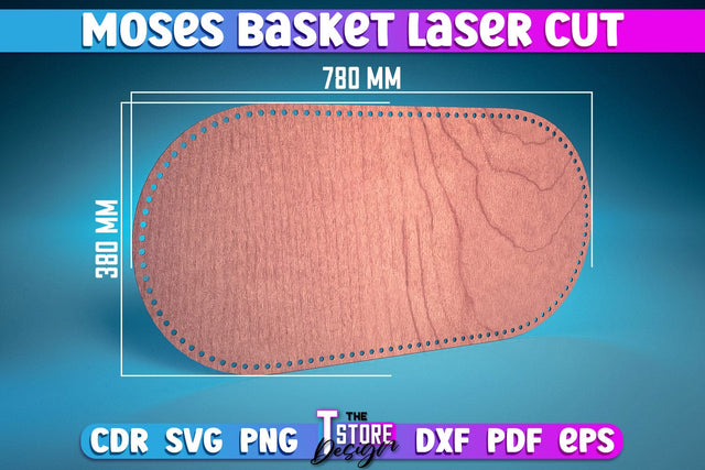 Moses Basket Laser Cut | Baby Design Laser Cut Design | CNC Files SVG The T Store Design 