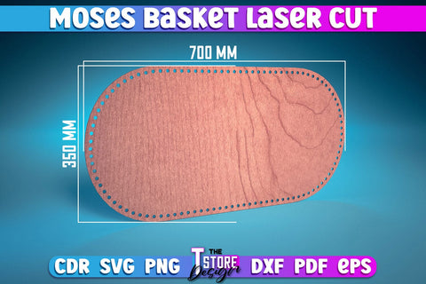 Moses Basket Laser Cut | Baby Design Laser Cut Design | CNC Files SVG The T Store Design 