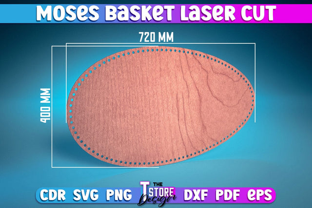 Moses Basket Laser Cut | Baby Design Laser Cut Design | CNC Files SVG The T Store Design 