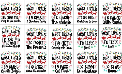 Most Likely And Custom Christmas Shirt, Christmas Funny Shirt, Family Shirt, Christmas Custom Shirt, Christmas Funny Tee, Group SVG BB Type Studios 