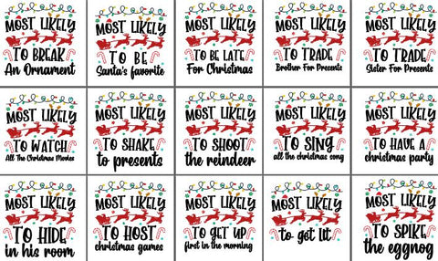 Most Likely And Custom Christmas Shirt, Christmas Funny Shirt, Family Shirt, Christmas Custom Shirt, Christmas Funny Tee, Group SVG BB Type Studios 