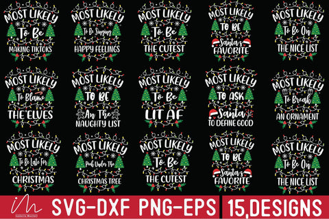 Most likely mega bundle, Funny Christmas svg bundle, Christmas Santa svg, Merry Christmas svg, svg, Christmas holiday svg, Winter svg, Snow SVG Isabella Machell 