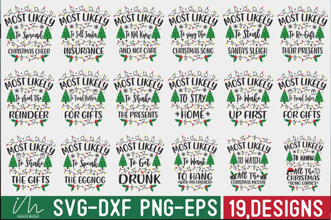 Most likely mega bundle, Funny Christmas svg bundle, Christmas Santa svg, Merry Christmas svg, svg, Christmas holiday svg, Winter svg, Snow SVG Isabella Machell 