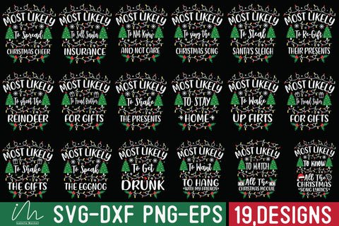 Most likely mega bundle, Funny Christmas svg bundle, Christmas Santa svg, Merry Christmas svg, svg, Christmas holiday svg, Winter svg, Snow SVG Isabella Machell 