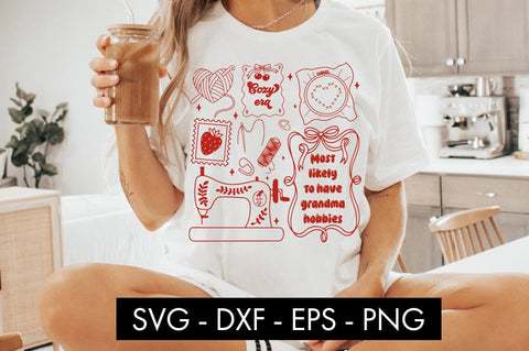 Most Likely to Have Grandma Hobbies SVG SVG Freeling Design House 