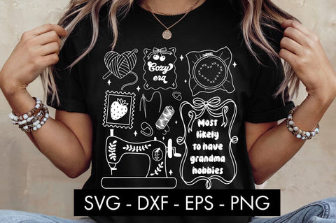 Most Likely to Have Grandma Hobbies SVG SVG Freeling Design House 