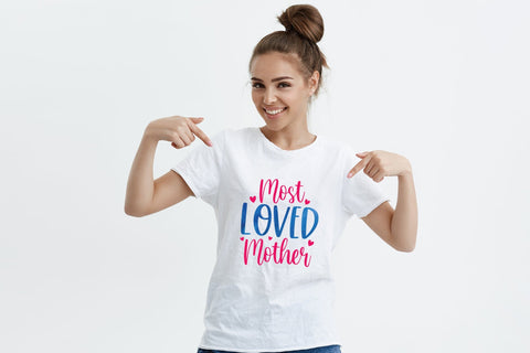 Most Loved Mother, Mother's Day Sublimation Sublimation CraftLabSVG 