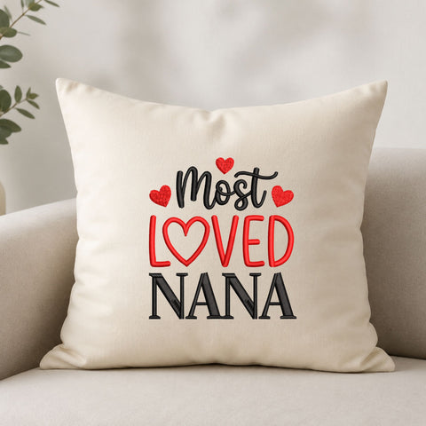 Most Loved Nana Machine Embroidery Design – Nana Heart Quote Embroidery File, Grandma Gift Design Embroidery/Applique DESIGNS PatternFeed8 