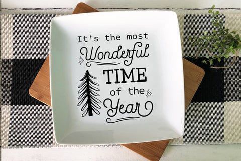 Most Wonderful Time of the Year- Christmas SVG I Holiday SVG SVG Happy Printables Club 