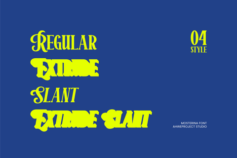 Mosterina Font ahweproject 