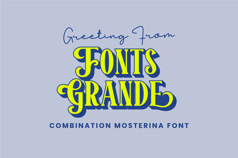 Mosterina Font ahweproject 