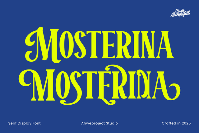 Mosterina Font ahweproject 
