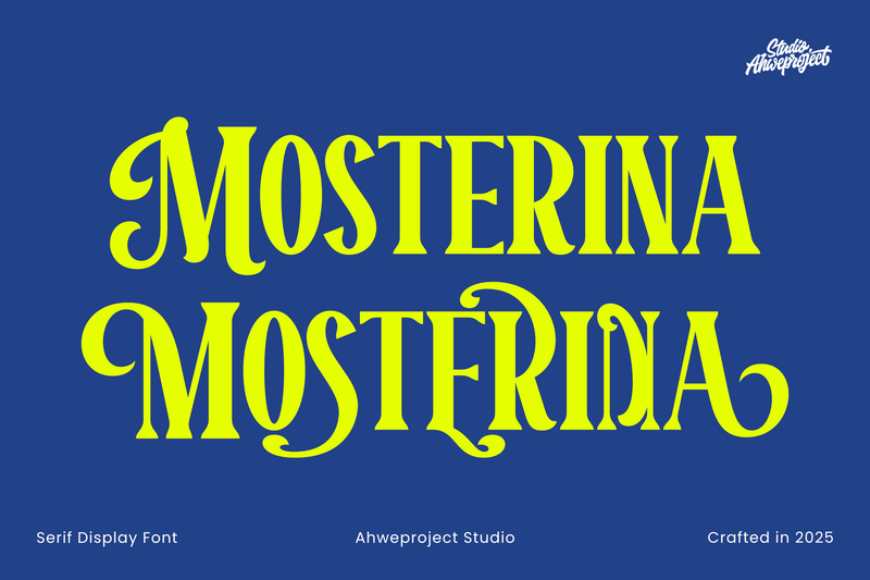 Mosterina Font ahweproject 