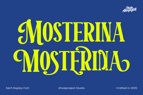 Mosterina Font ahweproject 