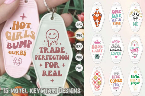 Motel Keychain SVG Design Bundle | Keychain Quotes SVG SVG FiveStarCrafting 