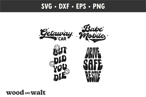 Motel Keychain Vol. 2 SVG Bundle | Retro Keychain Designs SVG Wood And Walt 