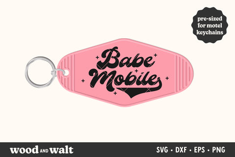 Motel Keychain Vol. 2 SVG Bundle | Retro Keychain Designs SVG Wood And Walt 