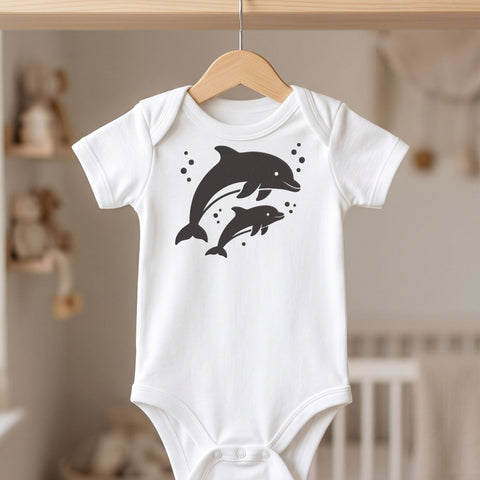 Mother and Baby Dolphins Embroidery Design – Dolphin Family Ocean Animal Machine Embroidery File Embroidery/Applique DESIGNS PatternFeed8 