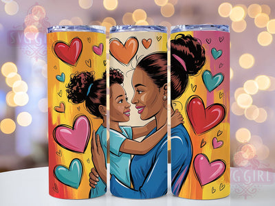 Mother and Daughter Love Tumbler, Mother and Child Wrap, Family Love Cup Design, 20oz Sublimation Wrap, Mom and Child Tumbler, Heartwarming Family Cup, Inspirational Motherhood Wrap Sublimation SvggirlplusArt 