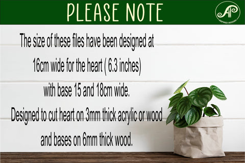 Mother and son heart stand. laser cut digital vector SVG APInspireddesigns 