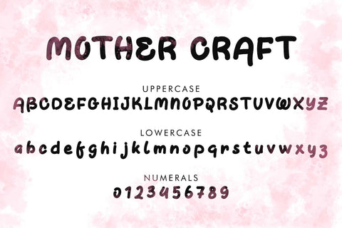 Mother Craft Font Prasetya Letter 