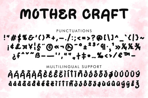 Mother Craft Font Prasetya Letter 
