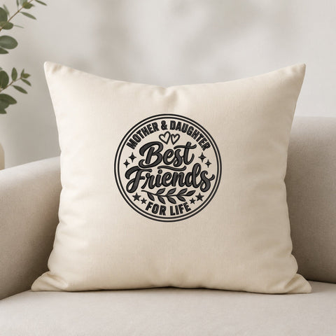 Mother Daughter Best Friends Embroidery Design – Best Friends for Life Machine Embroidery File, Mom Daughter Gift Embroidery/Applique DESIGNS PatternFeed8 