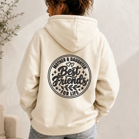 Mother Daughter Best Friends Embroidery Design – Best Friends for Life Machine Embroidery File, Mom Daughter Gift Embroidery/Applique DESIGNS PatternFeed8 