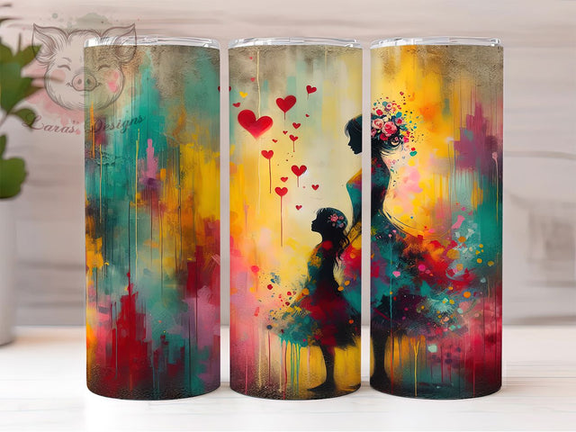 Mother-Daughter Love Bond Tumbler, Mother's Day Tumbler, Family Bond Design, Mom Life Cup, Daughter Present, Parent Child Gift, Mother Love Design Sublimation Lara' s Designs 