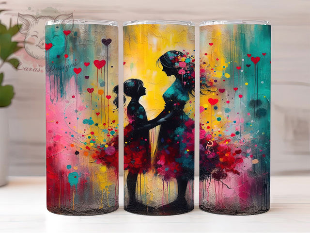 Mother-Daughter Love Bond Tumbler, Mother's Day Tumbler, Family Bond Design, Mom Life Cup, Daughter Present, Parent Child Gift, Mother Love Design Sublimation Lara' s Designs 