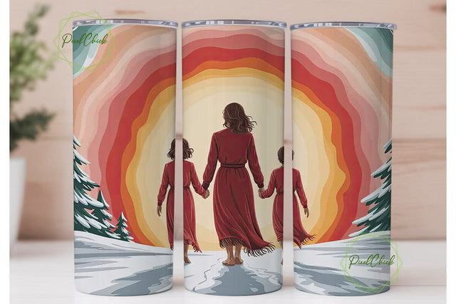 Mother & Daughters Tumbler Wrap Sublimation PixelChick 