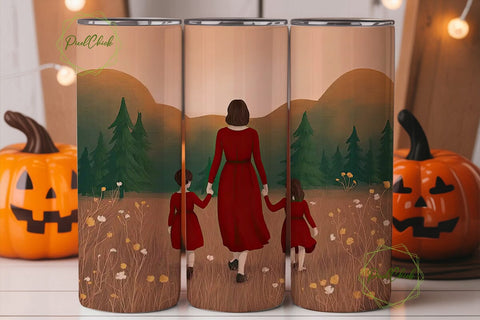 Mother & Daughters Tumbler Wrap Sublimation PixelChick 