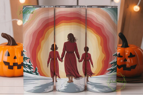Mother & Daughters Tumbler Wrap Sublimation PixelChick 