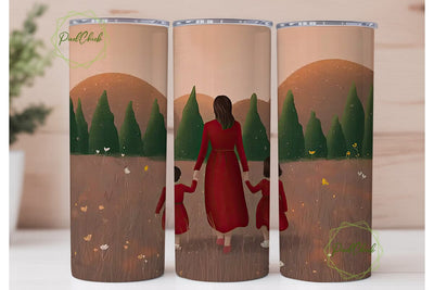 Mother & Daughters Tumbler Wrap Sublimation PixelChick 