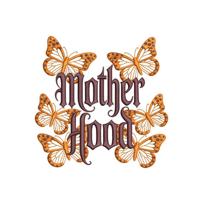 Mother Hood Butterflies Machine Embroidery Design, 2 sizes, Instant Download Embroidery/Applique DESIGNS Nino Nadaraia 