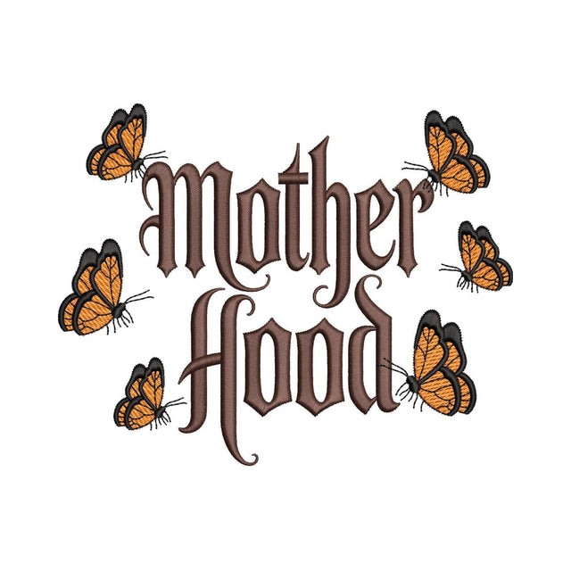 Mother Hood Butterflies Machine Embroidery Design, 4 sizes, Instant Download Embroidery/Applique DESIGNS Nino Nadaraia 