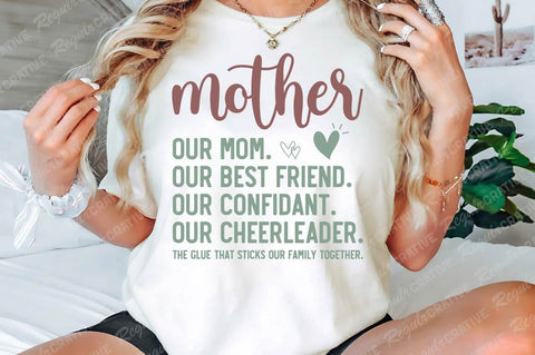 Mother Our Mom. Our Best Friend SVG Design SVG Regulrcrative 