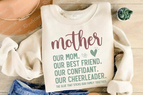 Mother Our Mom. Our Best Friend SVG Design SVG Regulrcrative 