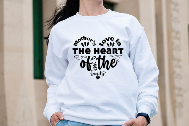 Mother s love is the heart of the family-01 SVG Angelina750 