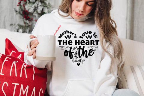 Mother s love is the heart of the family-01 SVG Angelina750 
