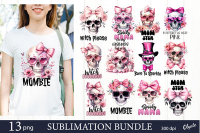 Mother Skeleton Sublimation PNG. Mama Sugar Skull Bundle Sublimation Olga Terlyanskaya 
