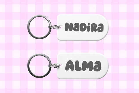 Mother Summer - Cute Pretty Bubble Font Font Masyafi Studio 