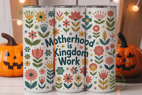 Motherhood Kingdom Work Tumbler Wrap Sublimation PixelChick 