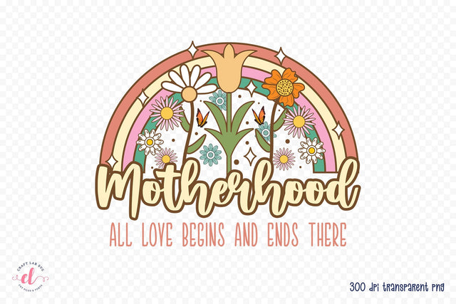 Motherhood - Mother's Day Sublimation Sublimation CraftLabSVG 