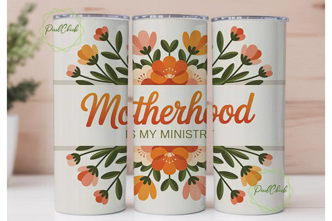 Motherhood Tumbler Wrap PNG Sublimation PixelChick 