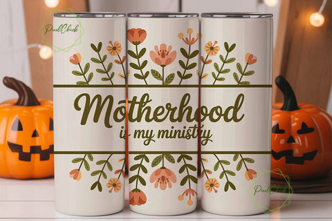 Motherhood Tumbler Wrap PNG Sublimation PixelChick 