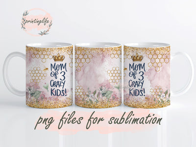 Mother’s day Breath Dragonfly Mug Wrap Design, Instant Digital Design Download Mug Wrap Design, Mug Design PNG Sublimation PrintingLife 