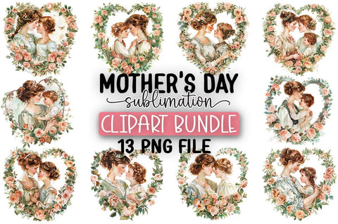 Mother's Day Clipart Bundle SVG CraftingStudio 